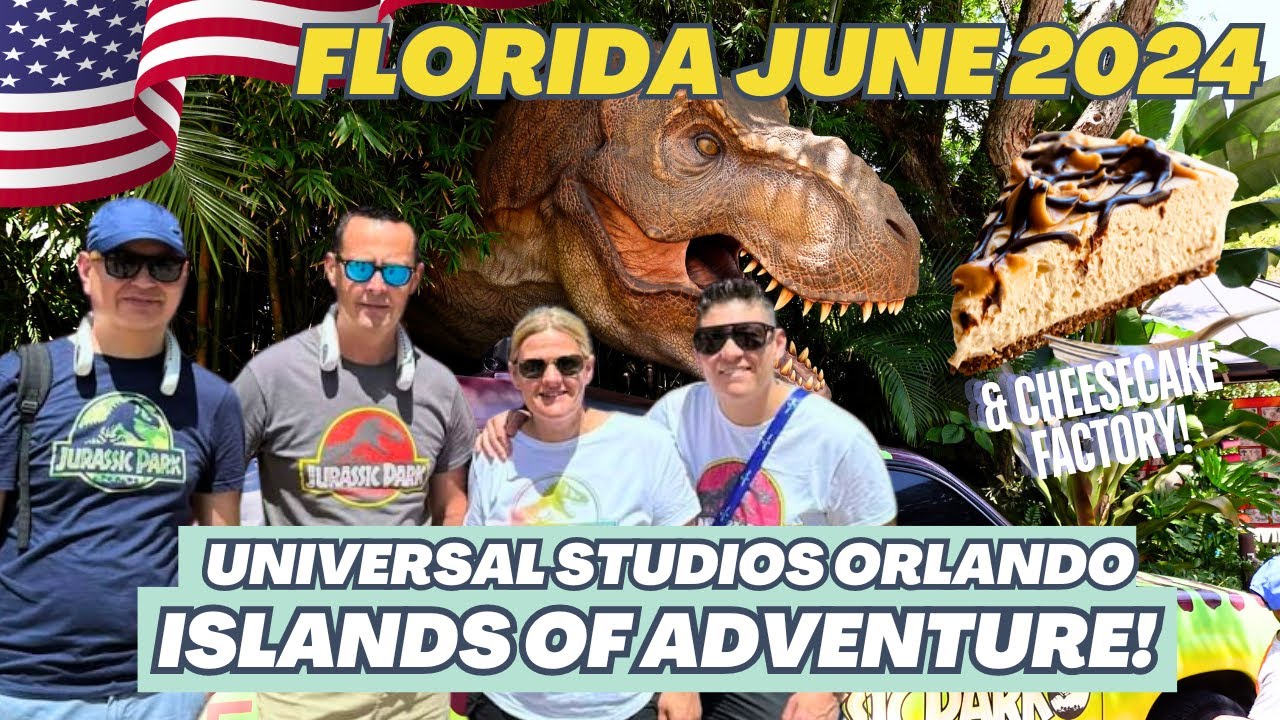A Day At Universal Studios ISLANDS OF ADVENTURE & Cheesecake Factory | Florida Vlogs