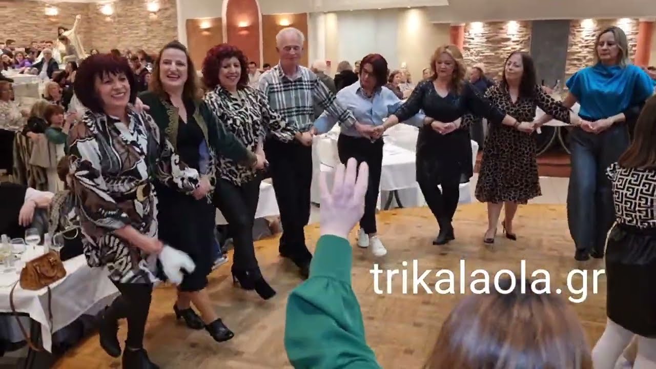 Οιχαλία Τρικάλων ετήσιος χορός παραδοσιακό γλέντι κοπή πίτας Πολιτιστικού Συλλόγου μέρος 1ο 1-2-2025