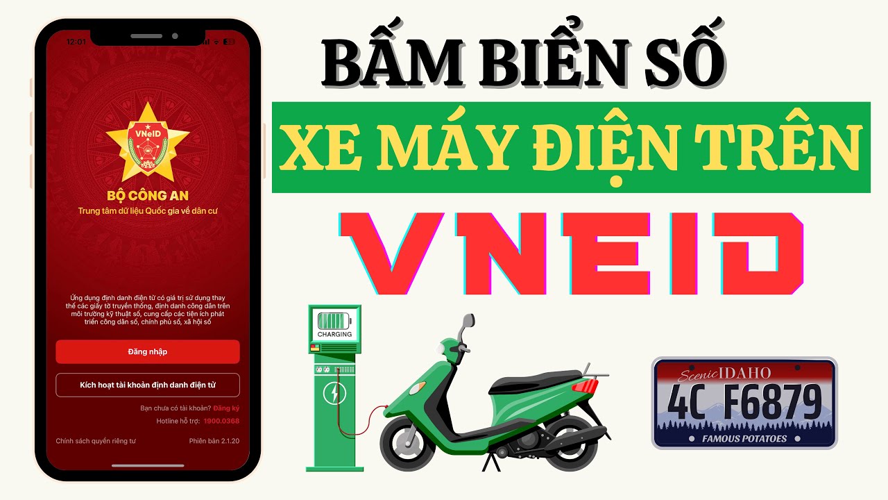 Hướng dẫn Đăng ký xe máy điện trên VNEID