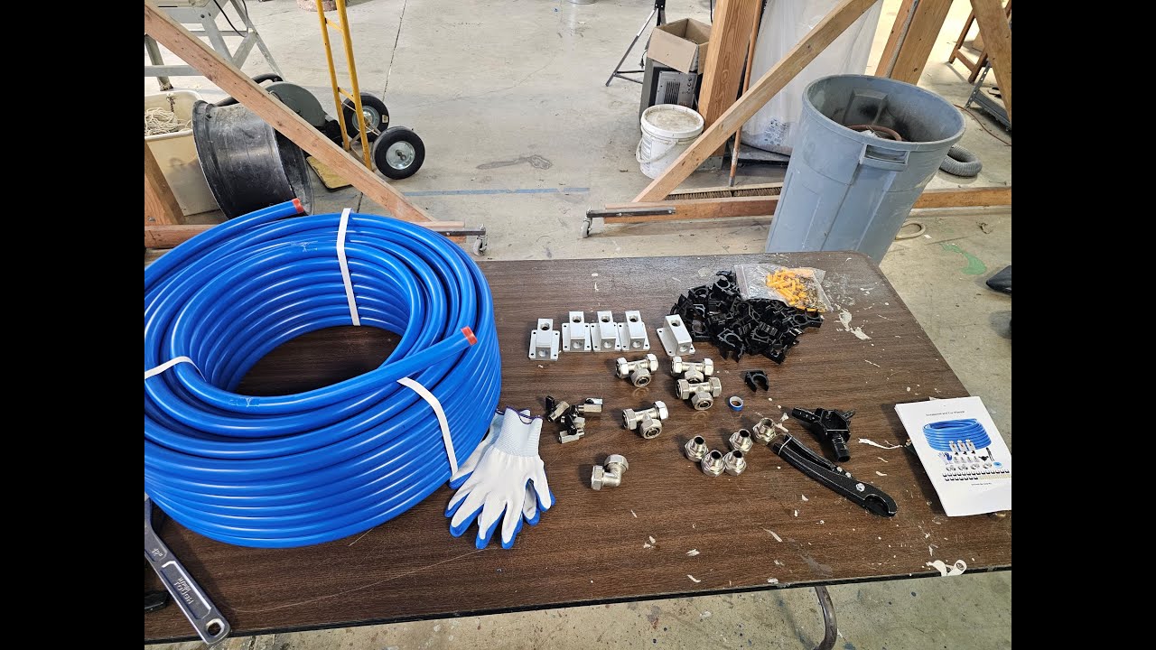 Adding a compressed air distribution line to my shop.