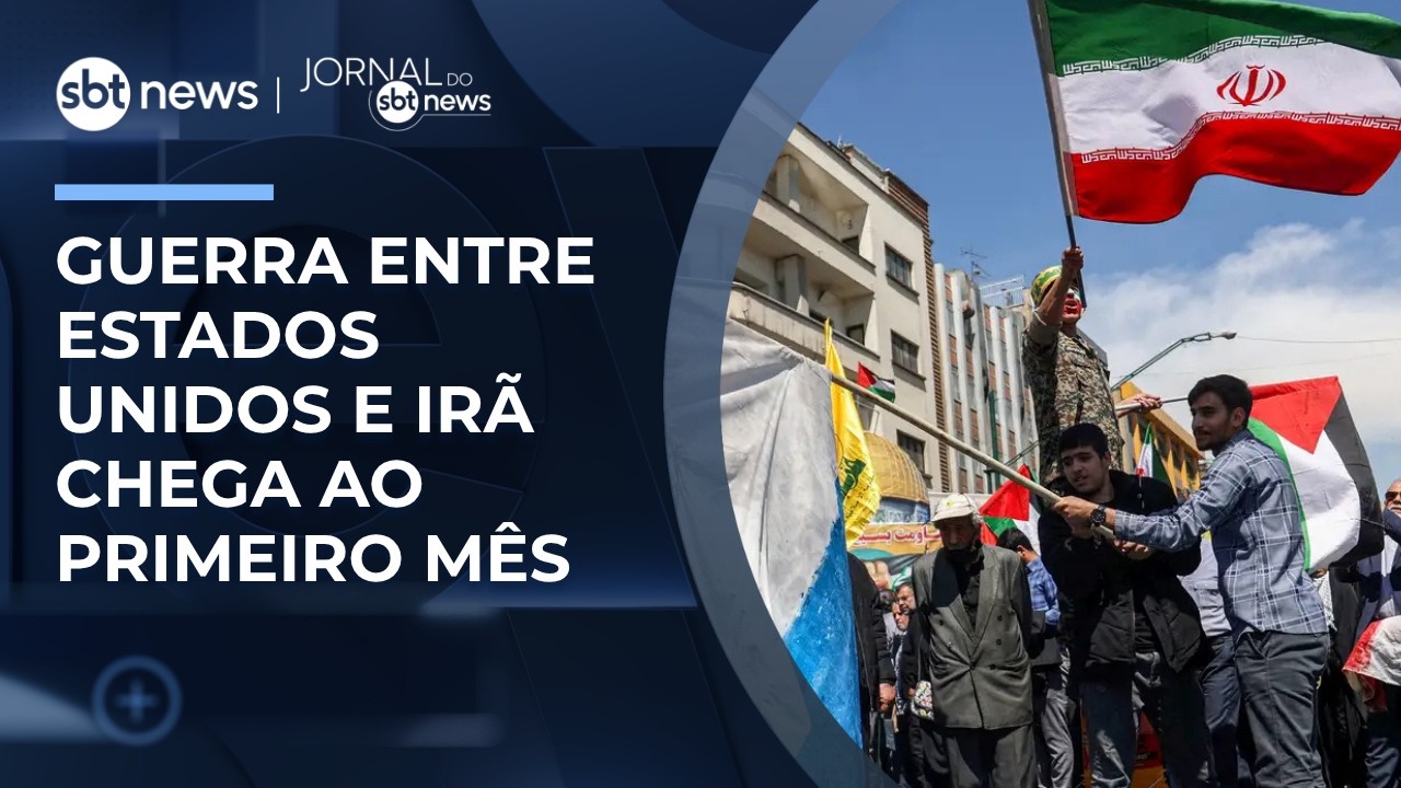 Tens&atilde;o entre EUA e Ir&atilde; aumenta ap&oacute;s um m&ecirc;s de guerra | #JornaldoSBTNews
