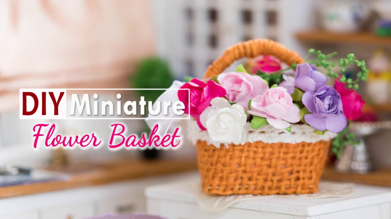 DIY Miniature Flower Basket Tutorial - Nendoroid & Doll Accessories