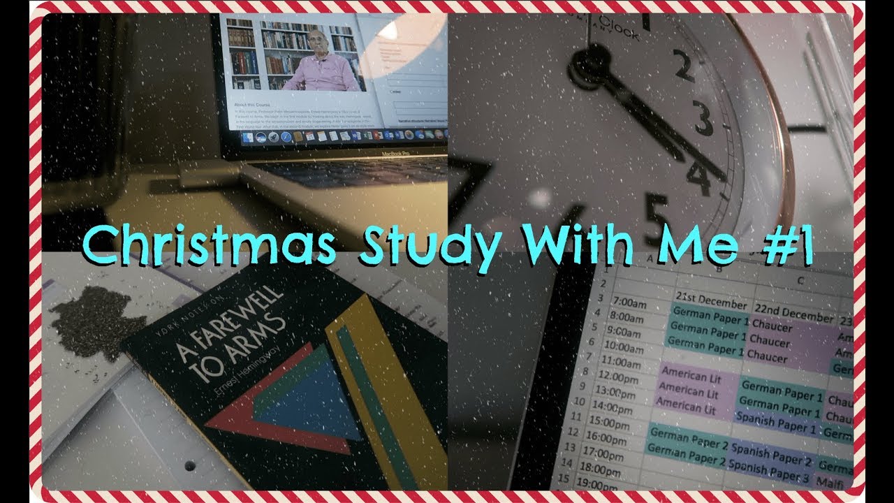 Christmas Holiday Study With Me #1 - 21st December 2017!