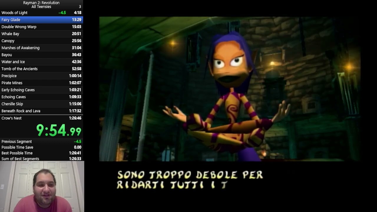 Rayman Revolution All Teensies Speedrun Former WR (1:16:05)