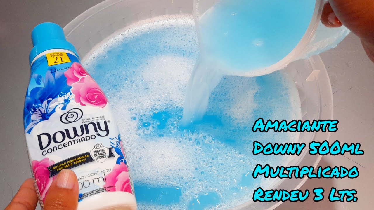 COMO MULTIPLICAR AMACIANTE CONCENTRADO DOWNY DE MERCADO COM APENAS 2 INGREDIENTES | DICAS DA ELIANA
