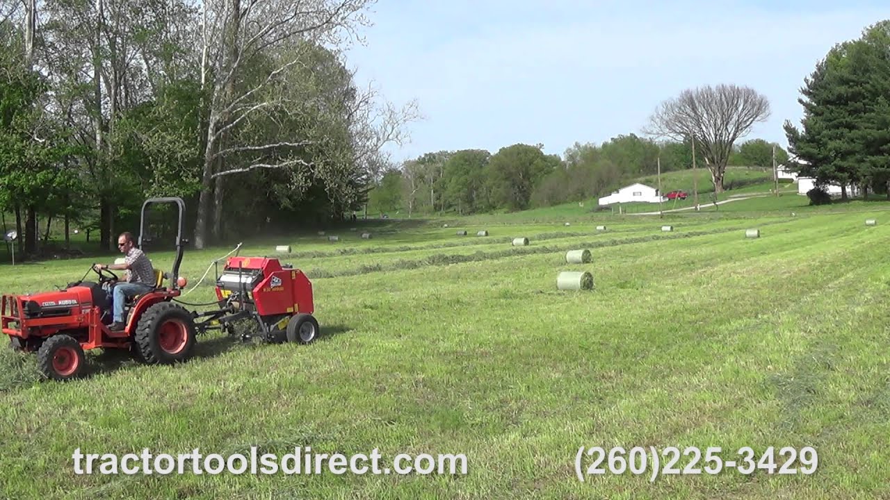 Abbriata Mini Round Roto Baler Demonstration