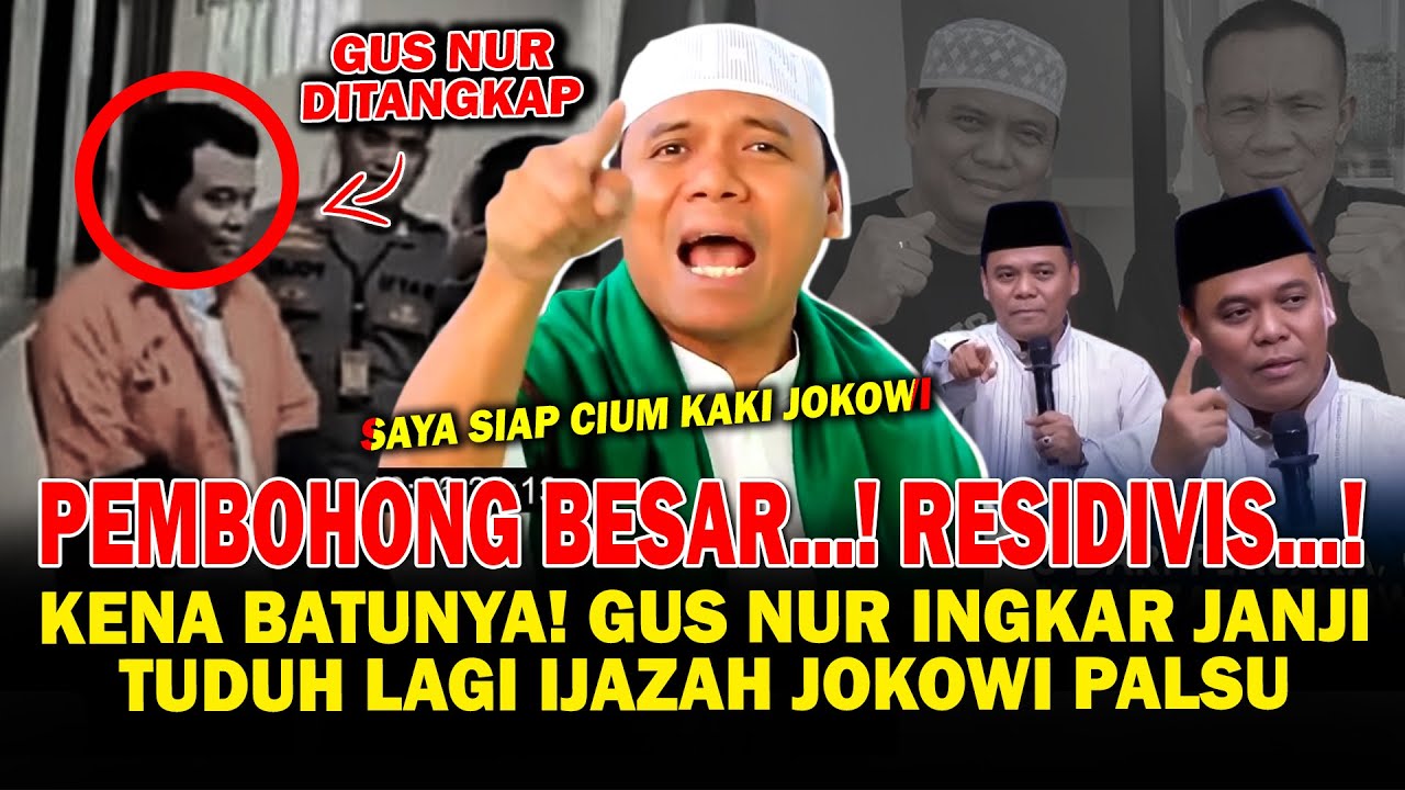 Gus Nur Langgar Janji, Tuduh Lagi Ijazah Jokowi Palsu!