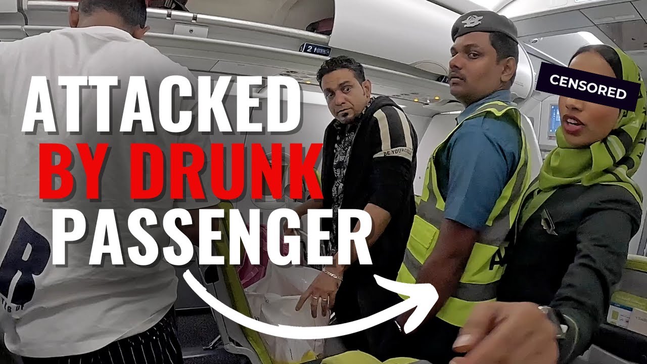 НАПАДЕНИЕ СО СЛУЧАЕМ ПЬЯНОГО ПАССАЖИРА НА САЛАТЕ SALAM AIR - Полиция у выхода!