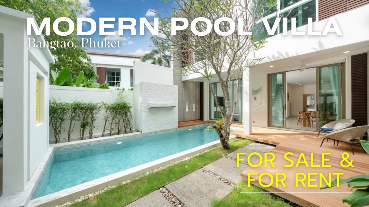 BRAND NEW VILLA |  FOR SALE & FOR RENT  |  3 Bedrooms | Bangtao, Phuket