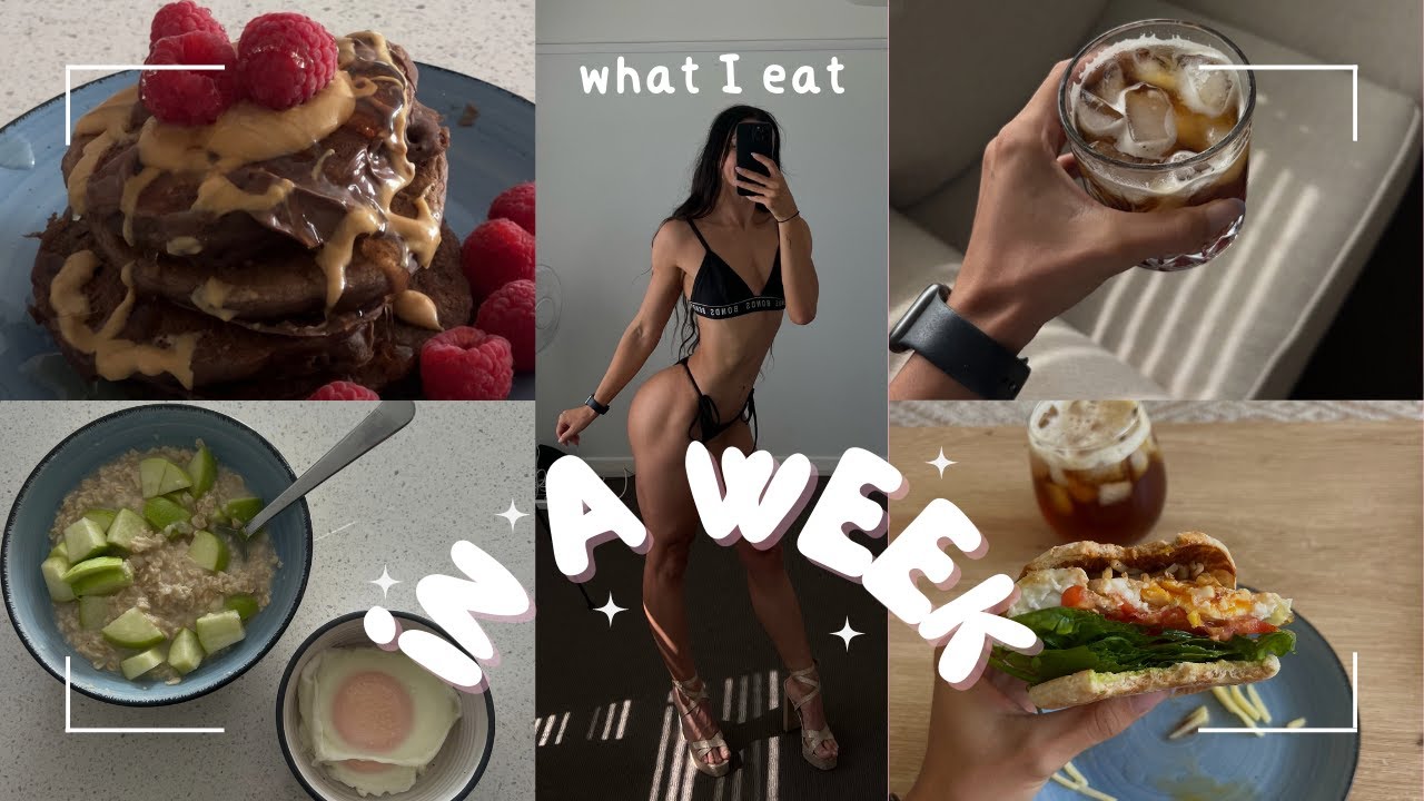 REALISTIC WHAT I EAT IN A WEEK - 3 weeks out from my first WBFF bikini comp + gym fits
