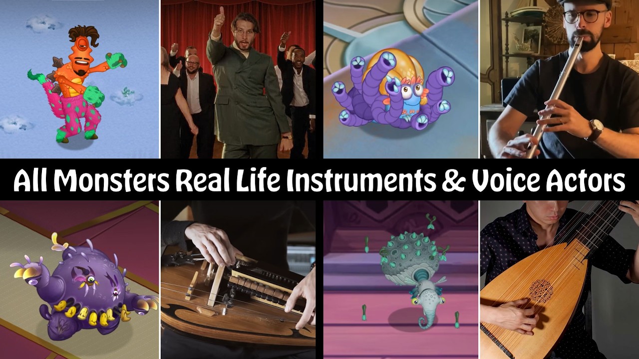 Monsters Real Life Instruments & Voice Actors Released in 2025 | My Singing Monsters