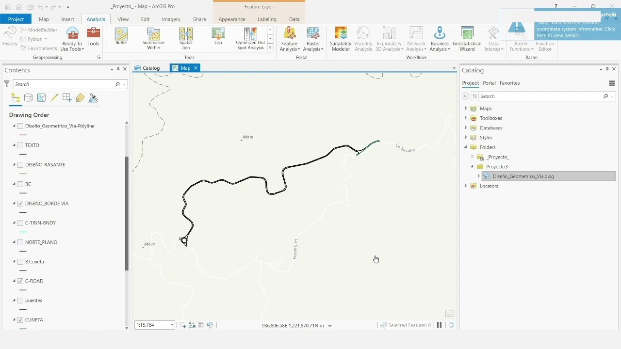 Crear Shape a partir de CAD en ArcGIS Pro.