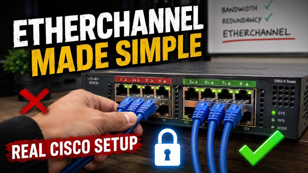 EtherChannel Configuration on Real Cisco Gear | Tutorial