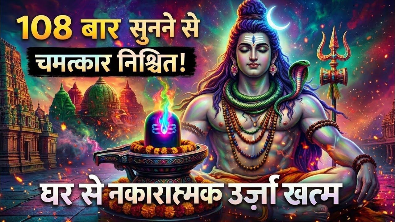 ॐ नमः शिवाय धुन 108 बार | Om Namah Shivay | Peaceful Shiva Mantra