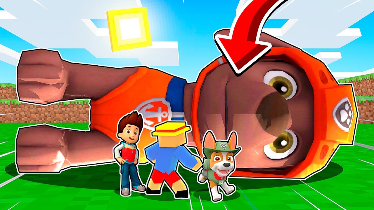 ENTRAMOS DENTRO DE ZUMA DE PAW PATROL EN MINECRAFT 😱