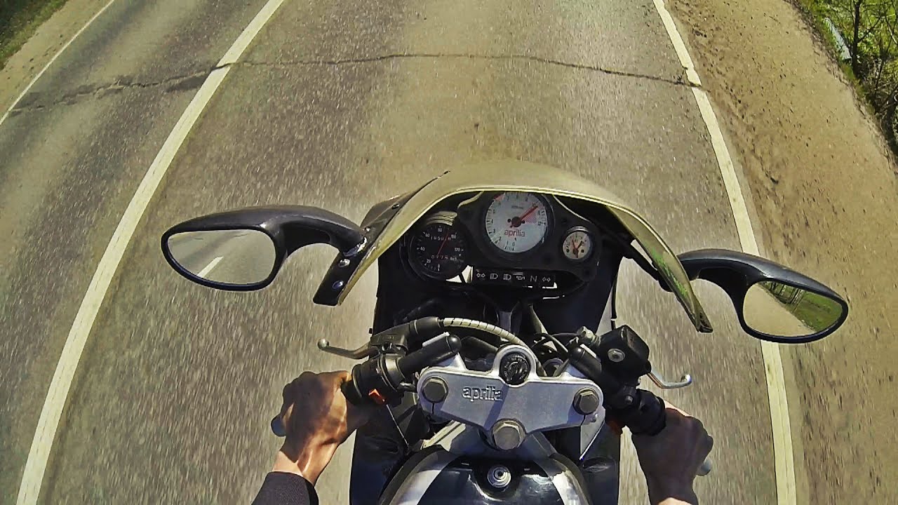 Покатушка на Aprilia RS 50 replica с Анаколием на Honda XR 600 R