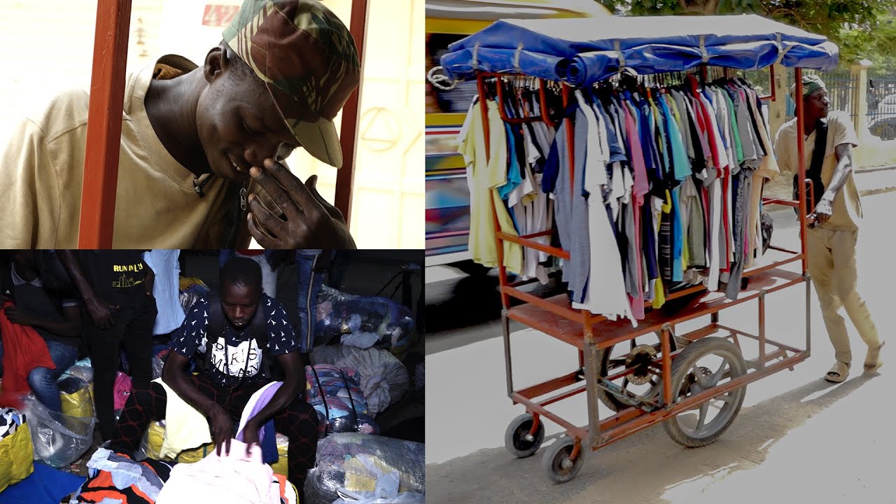Kaay Job: À la découverte de Cheikh Tidiane, ce jeune qui sillonne Dakar avec sa friperie ambulante