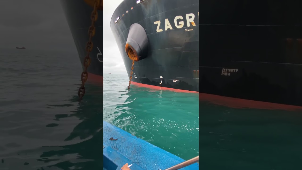 Draft survey together with chief officer MV. Zagreb #bulkcarrier #ship #marine #sailor