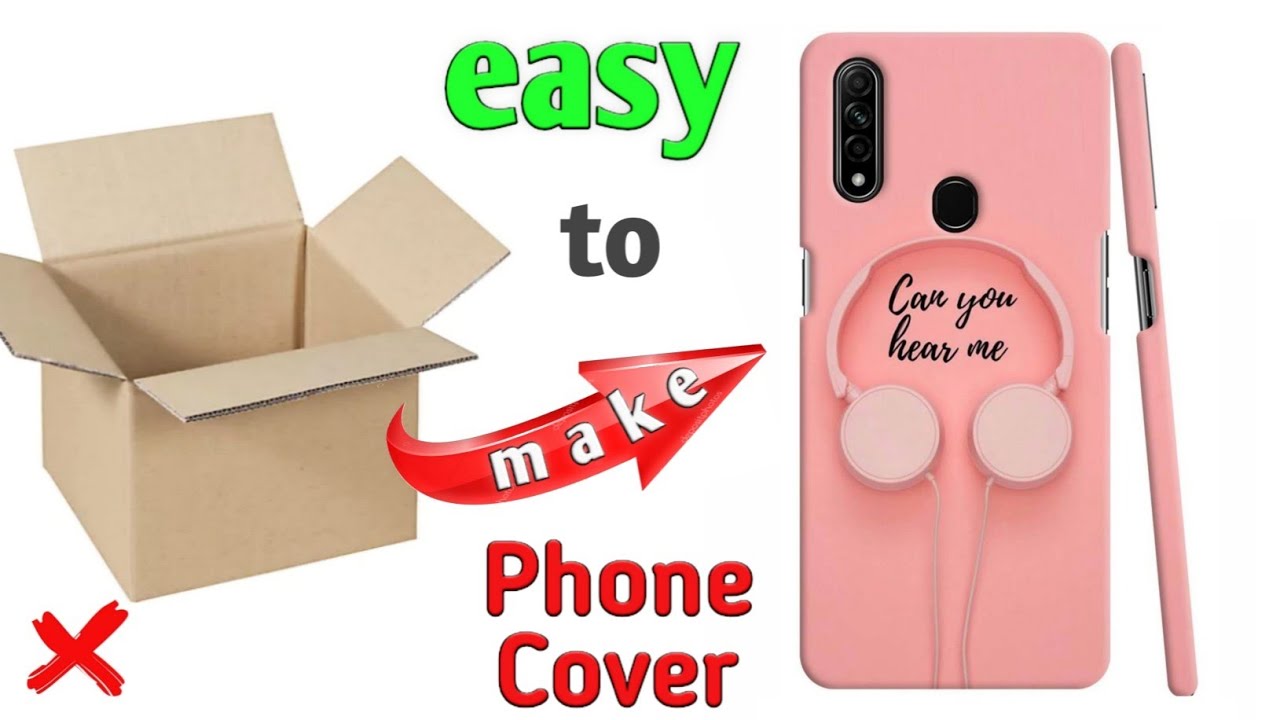 how to make phone cover with cardboard | mobile phone cover making at home | cardboard craft ideas