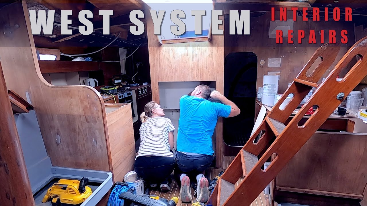 Repairs using West System Epoxy. Ideas for the boat interior. [E18]