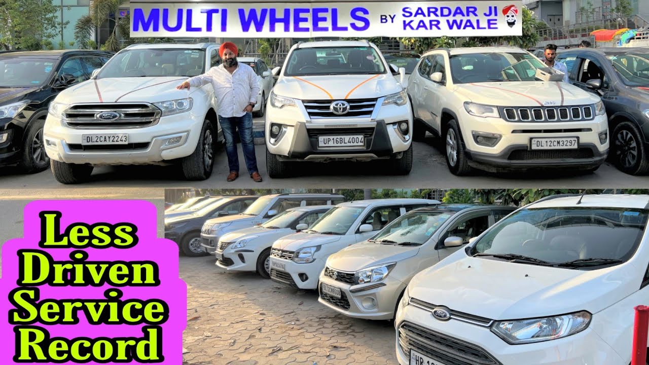 Used SUV Hatchback Cars in Less Driven With Service Record at Multi Wheels NSP Delhi