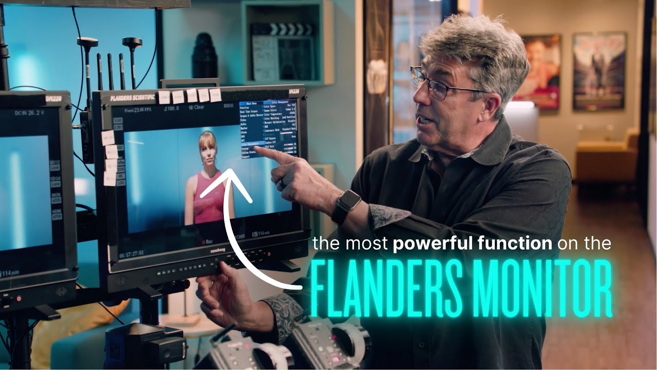 Flanders Monitor Hot Buttons Setup: LUM Coloring False Color Function