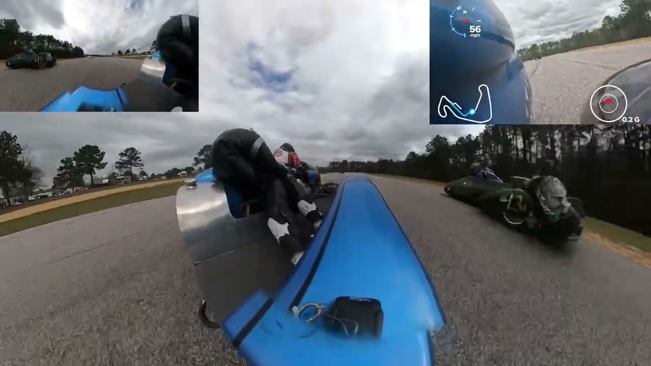 Carolina Motorsports Park - Sidecar Race 2 - Team Hot Shot Racing 