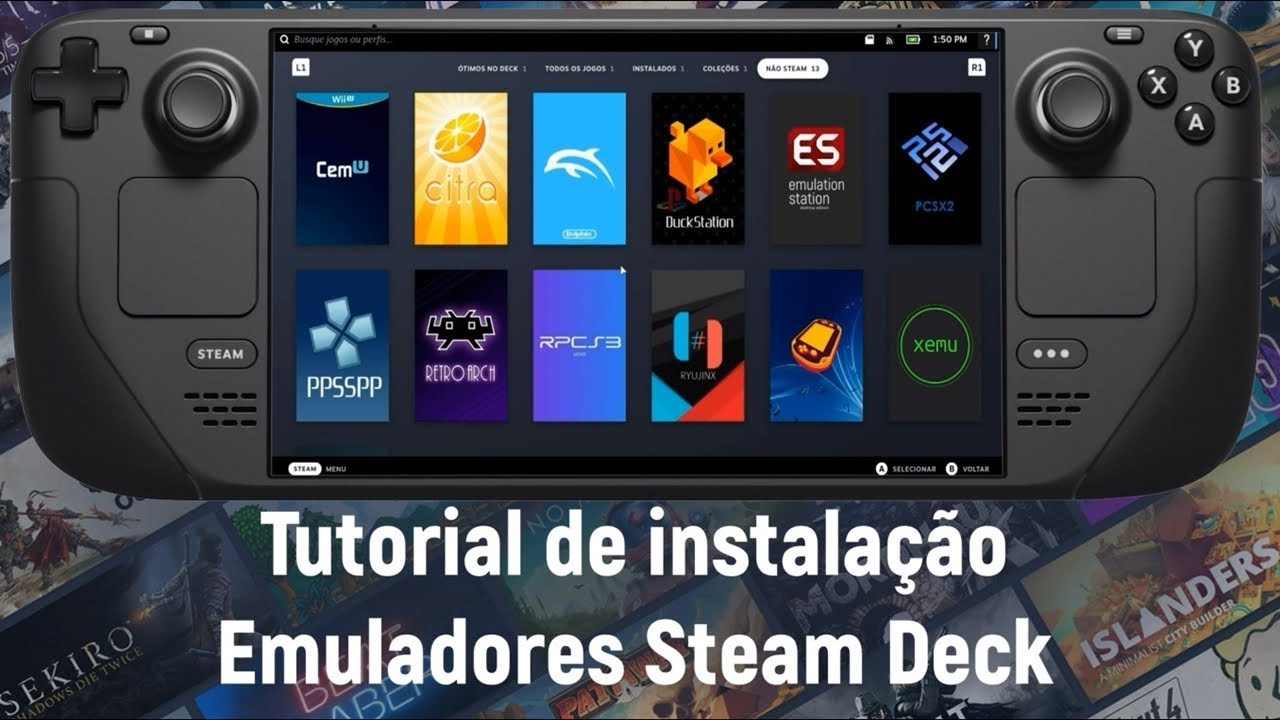 Steam Deck - Emuladores Nintendo Switch,PS3,Wii U,3DS e Muito Mais - Tutorial de instalação