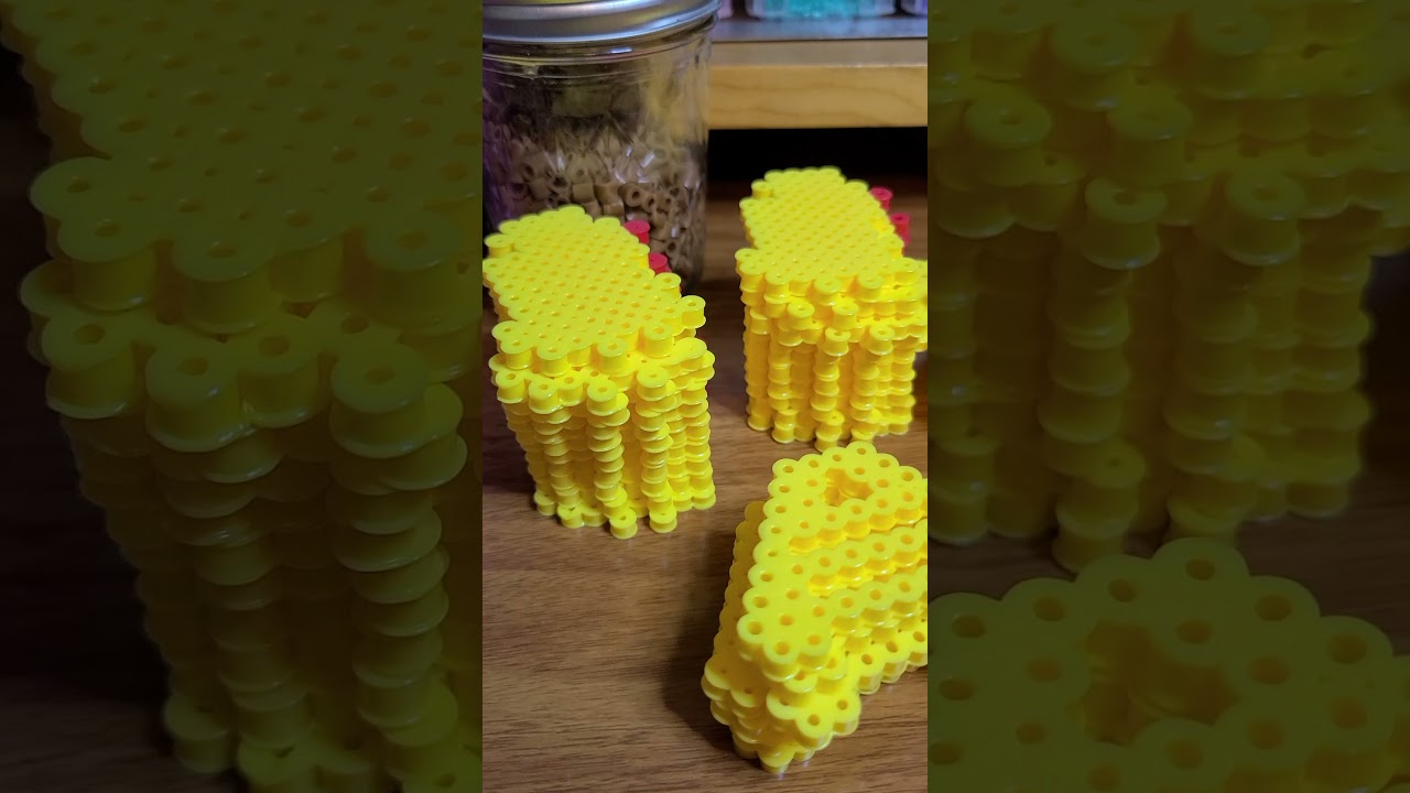 Got really into making 3d perler beads  creations