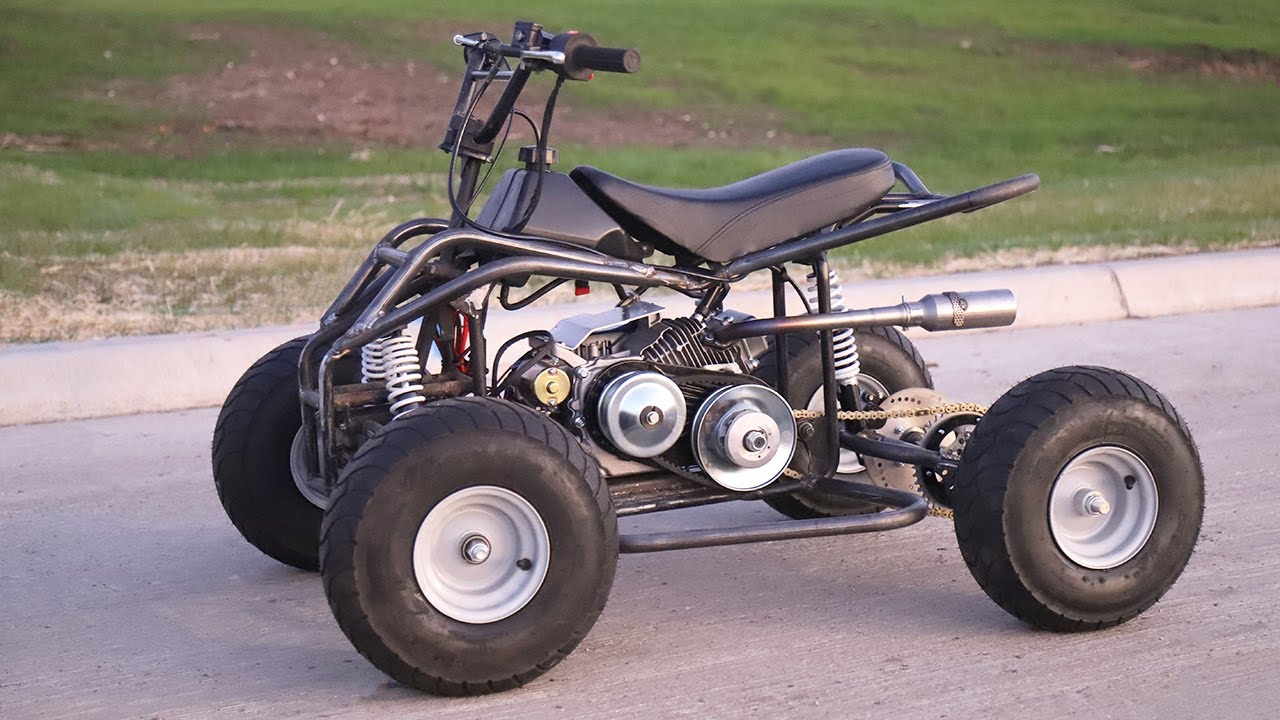 MINI ATV First Drive and Metalwork! | Monster Mini ATV Part 2!