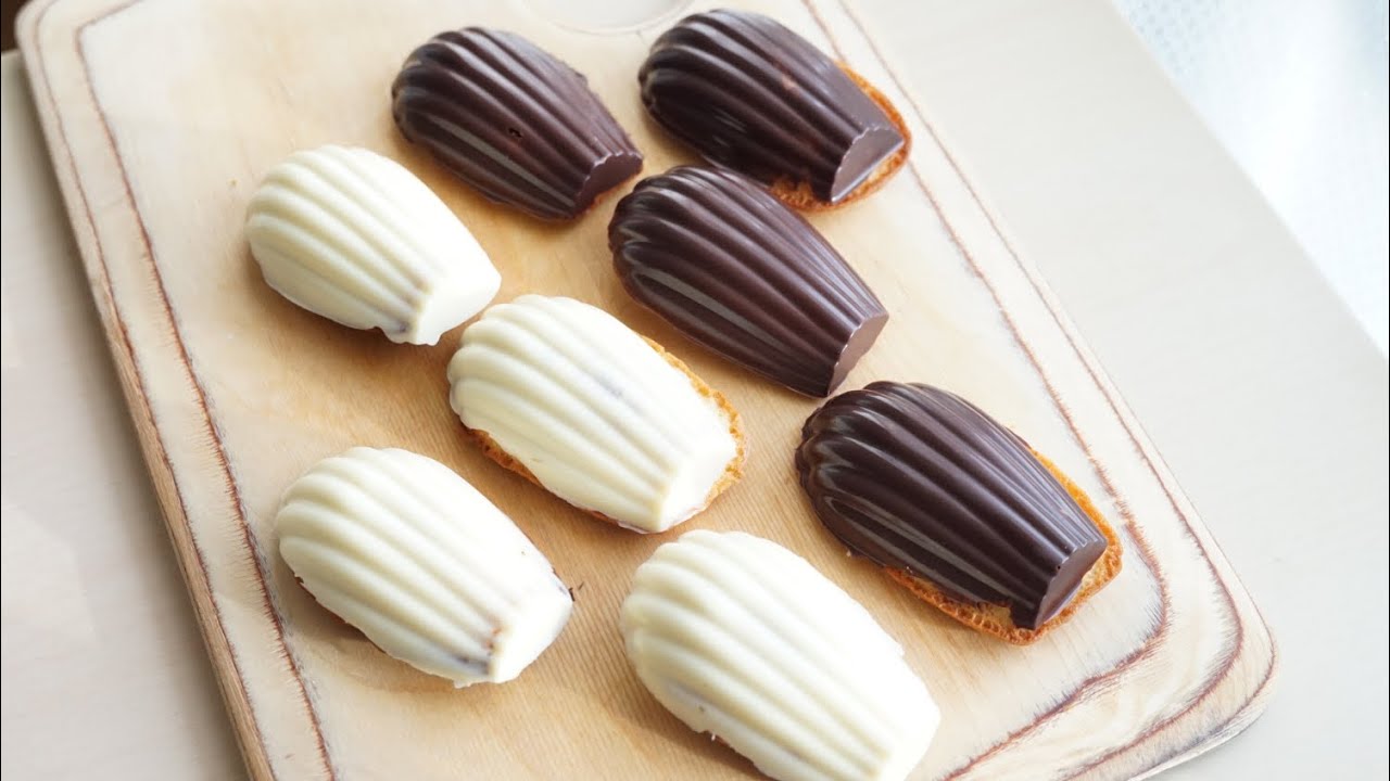【チョコマドレーヌのレシピ】チョコがけマドレーヌの作り方  How to make chocolate-covered Madeleines 보 w와 잃어버린 쵸코 뻬코 베레 d까지