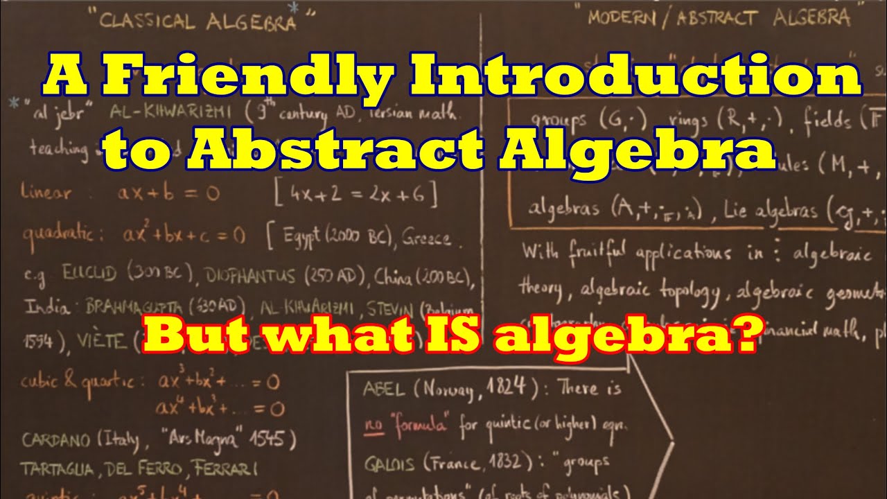 But what IS Algebra?