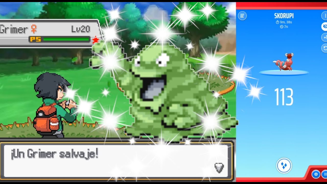 SHINY GRIMER after 113 Encounters! ShinyDex [35/806] - Pokémon Titan