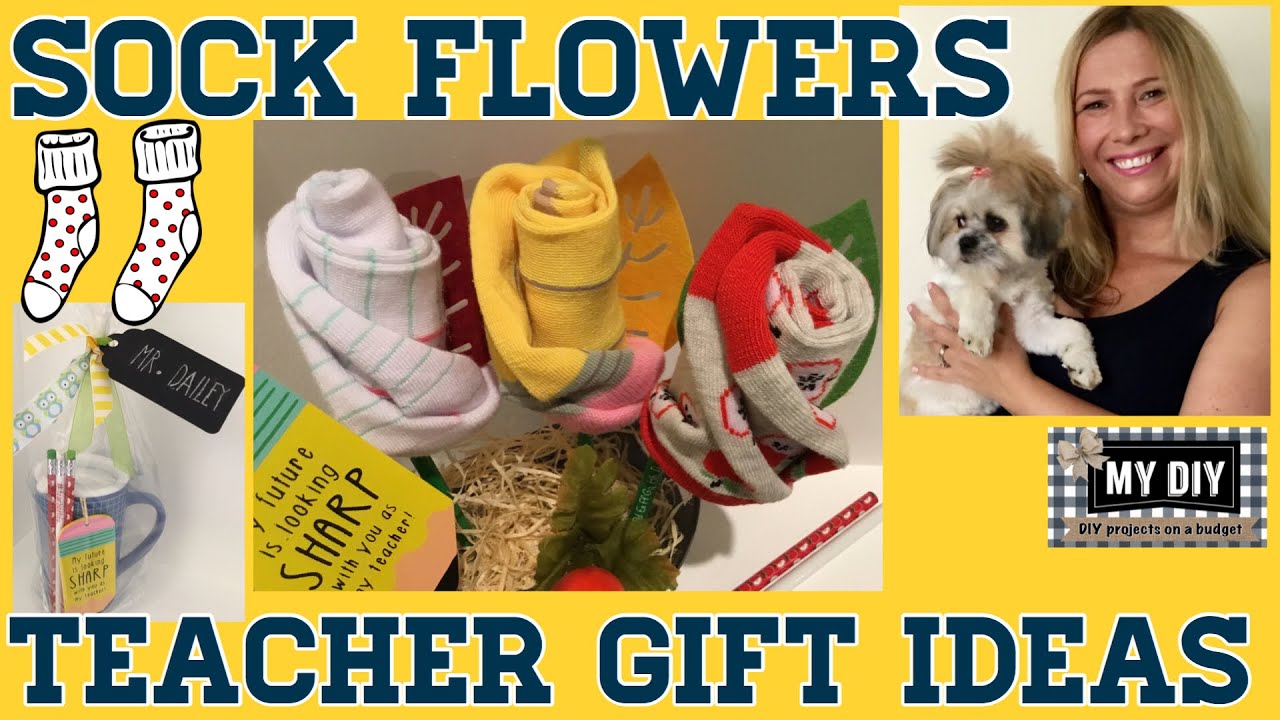 Sock Flowers Roses | Practical Back to School Gifts for Teachers | Under $5!