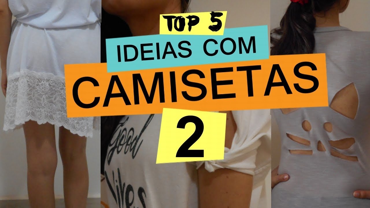 TOP 5 IDEIAS PARA CUSTOMIZAR CAMISETAS 2 | Customizando Mariely Del Rey