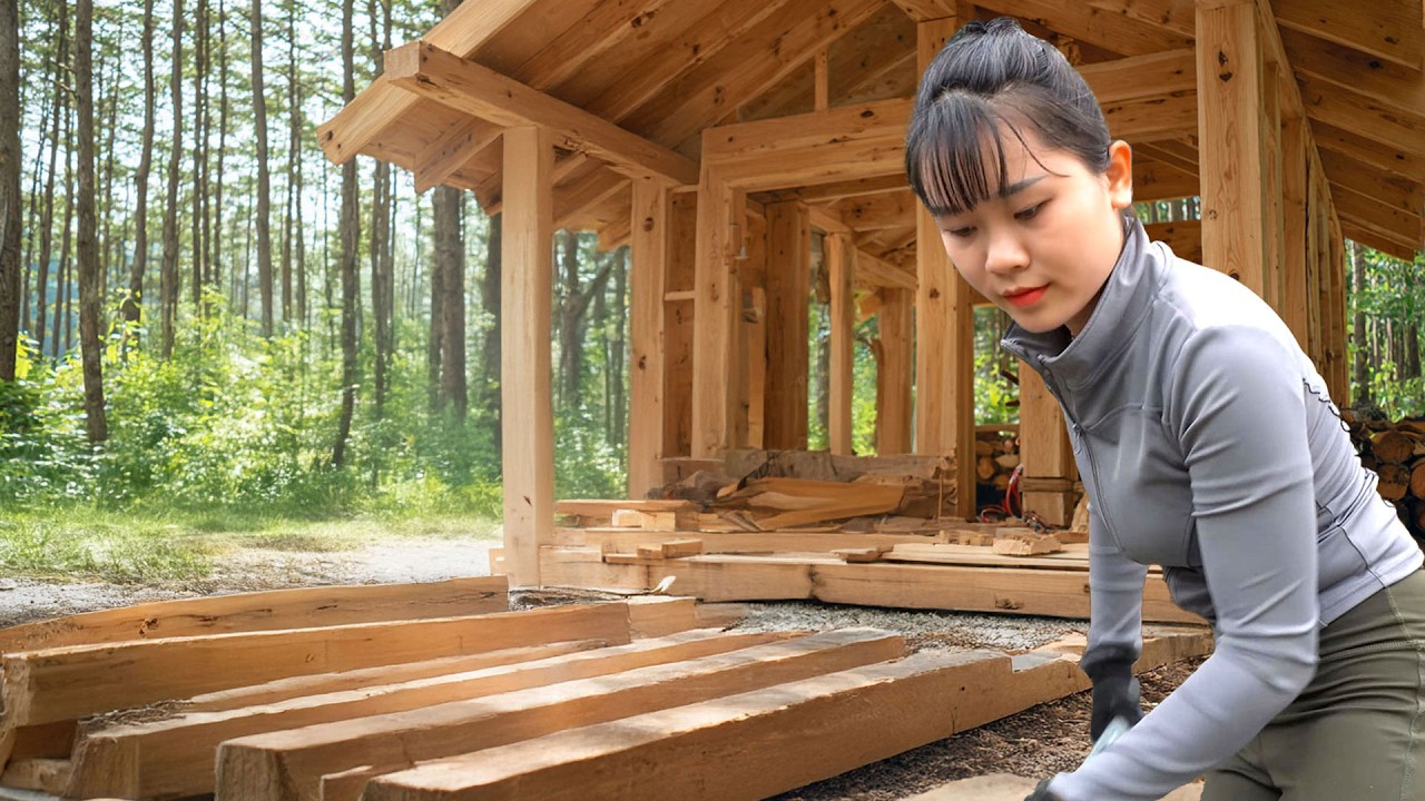 Building the Most Beautiful Log Home | Watch Her Construct a Cozy Cabin