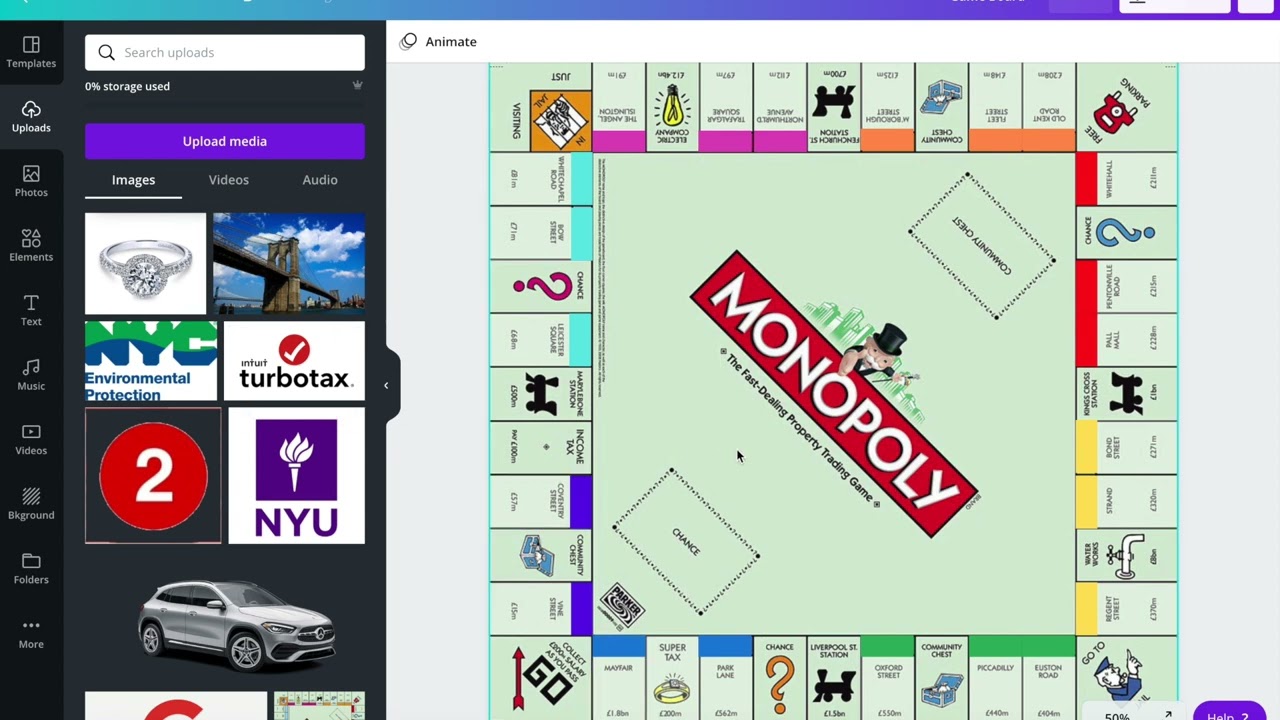 Game Board Part 1 - Canva