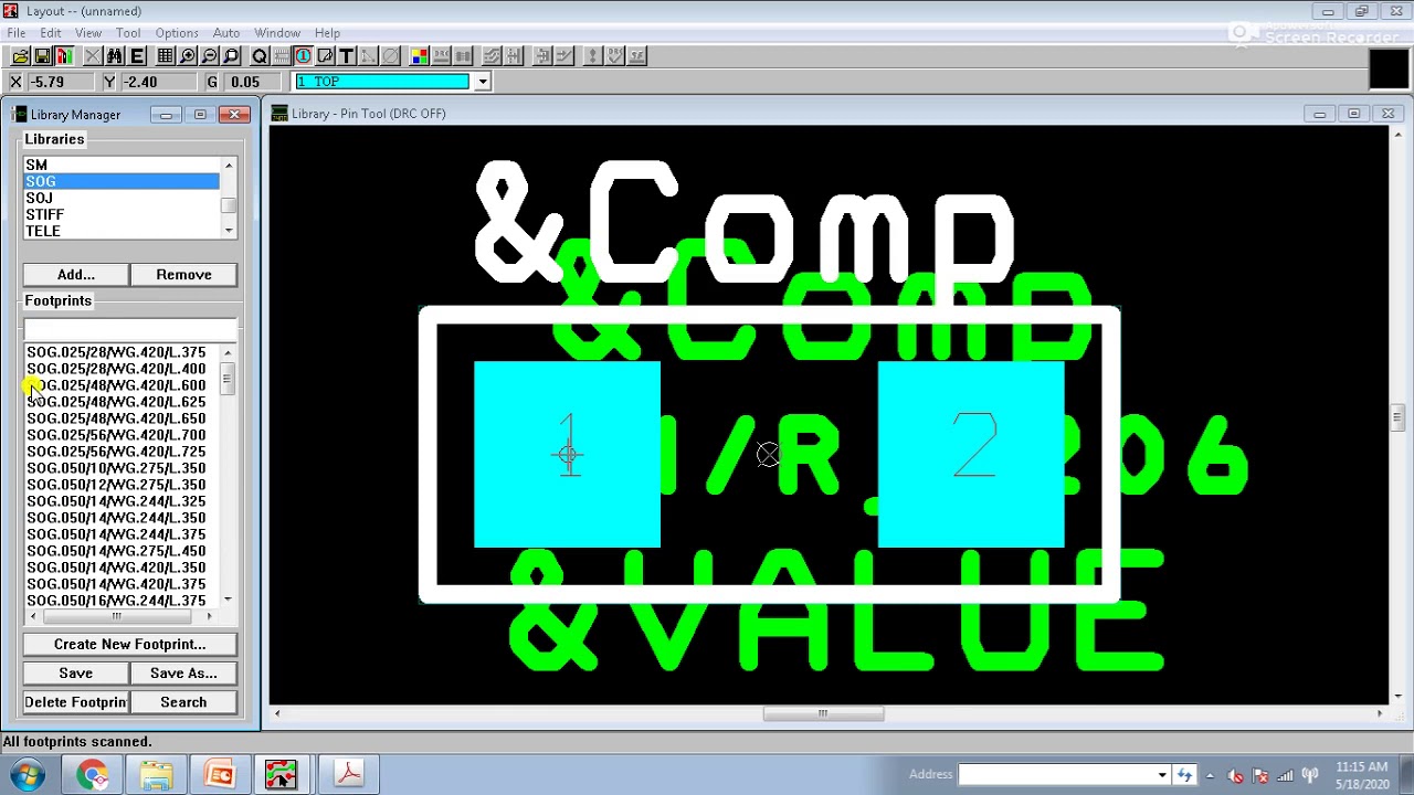 CREATE LIBRARY AND PCB FOOTPRINT in Orcad