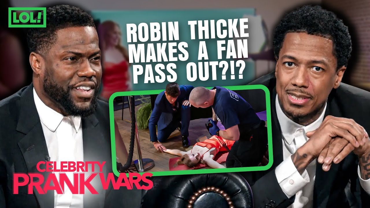 Robin Thicke Makes a Fan Pass Out?!? | Celebrity Prank Wars | LOL! Network