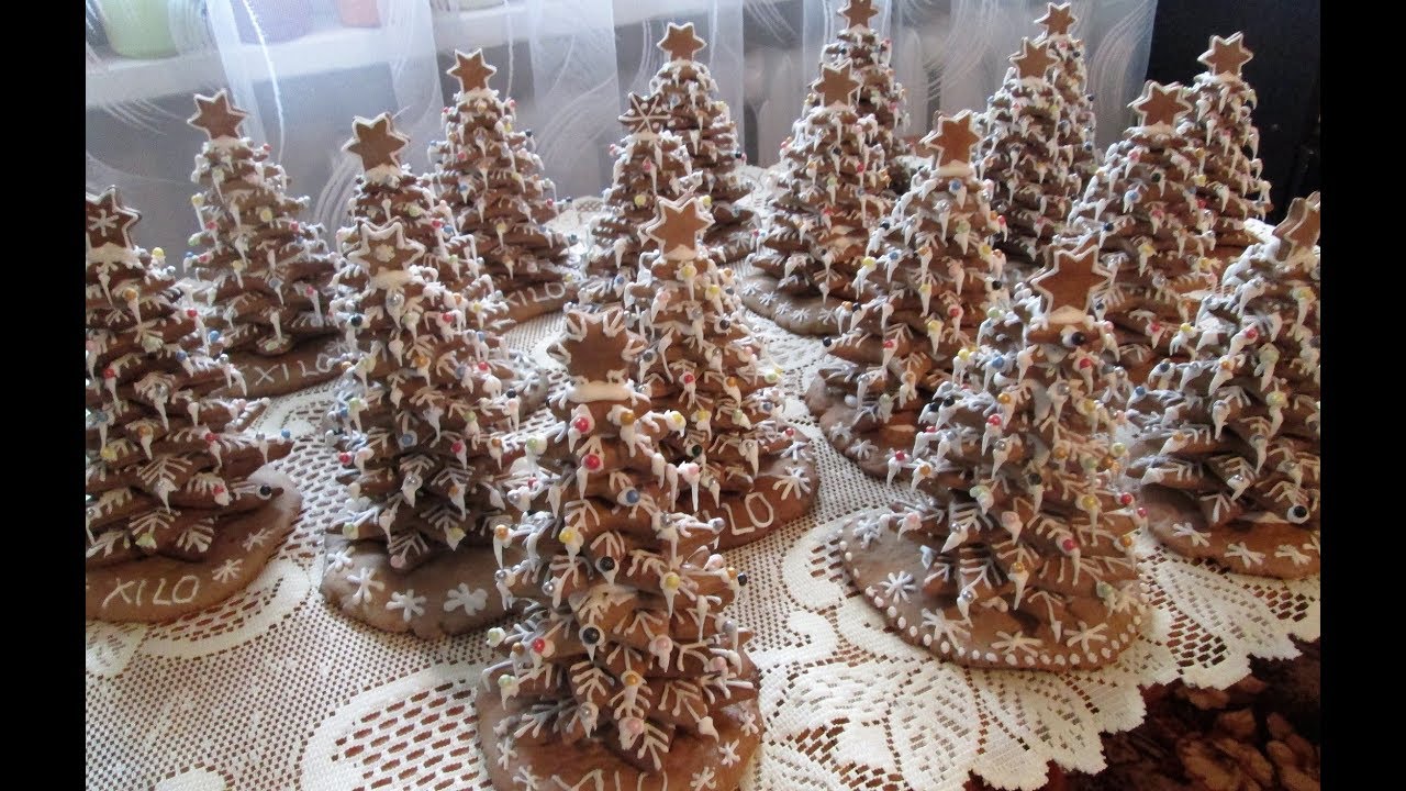 Choinki 3D z piernika, gingerbread 3d christmas tree