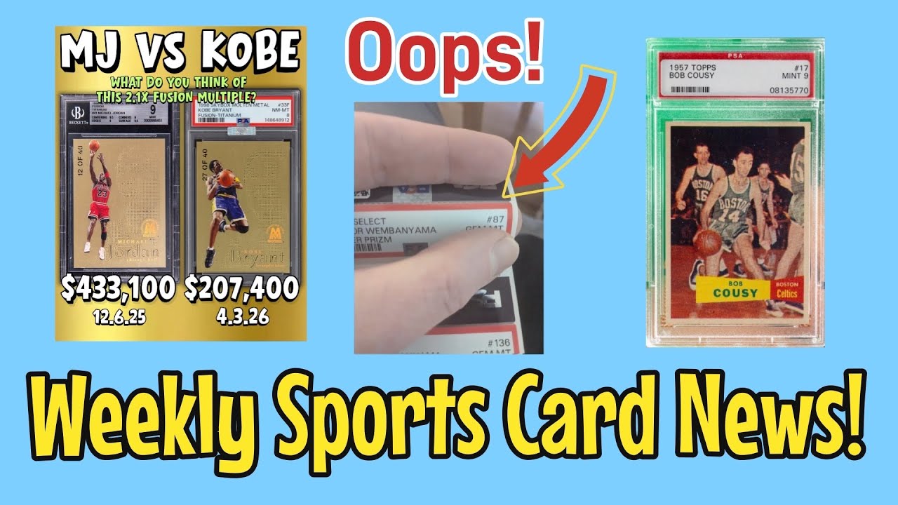 PSA Makes A HUGE Mistake! | Card Grading Numbers Explode! | & More Sports Card News!
