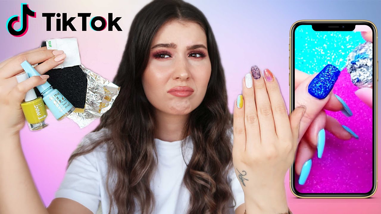 TİKTOK NAİL ART HİLELERİNİ DENEDİM! 😱 | GÜZEL ŞEYLER BULDUK! 😍