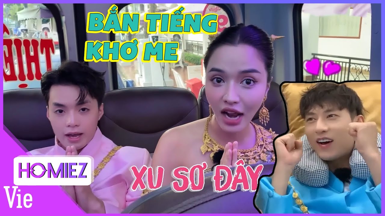 Bích Phương dạy tiếng Khơ me, Isaac ngủ trong giờ học, lộ bí mật ôm gối bác Phương cực dễ thương