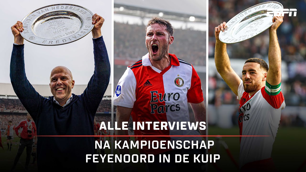 🥹 Feyenoorders EMOTIONEEL en UITZINNIG na behalen EERSTE TITEL sinds 2017  | ALLE INTERVIEWS 🎙️