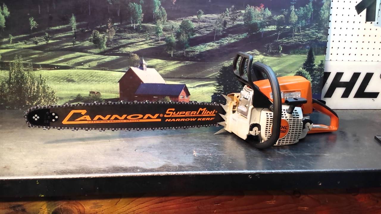 The chainsaw guy shop talk Stihl MS 250 test chainsaw