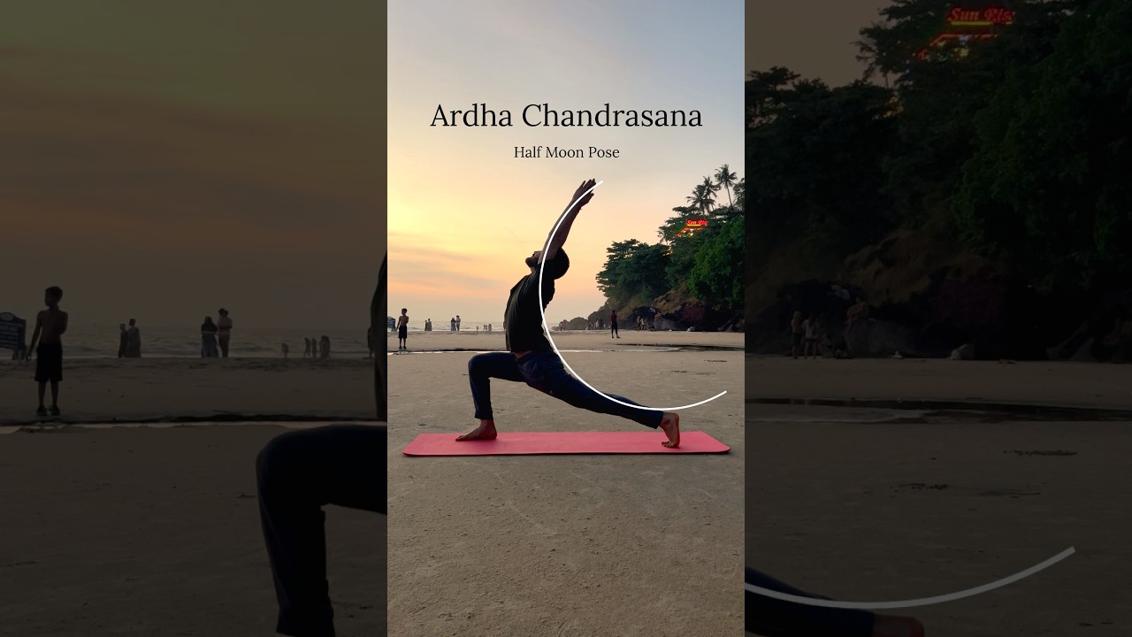 How to do Ardha chandrasana 🌗🌜 || Half moon pose 🌙 || कमल योग केंद्र #shorts #ytshorts #yoga #asana