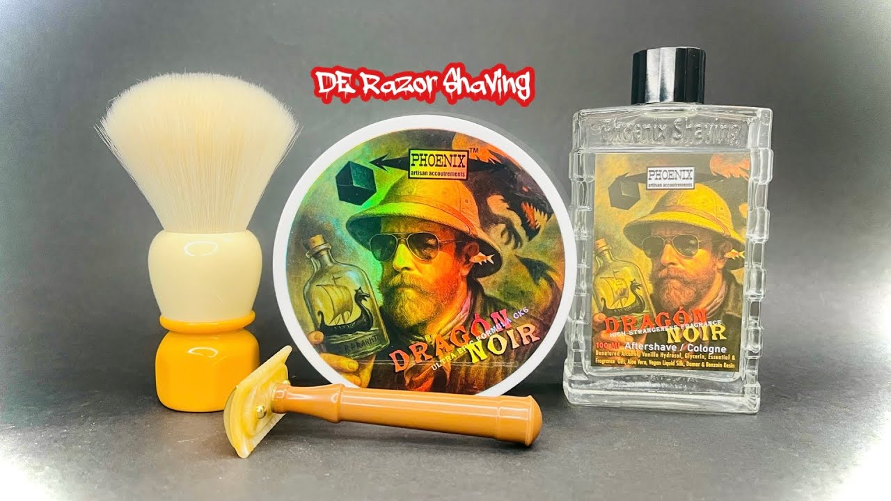 Phoenix Shaving | Dragón Noir, Artifact, The Solar Flare, НОВИНКА! Наклейки для тюбика 2.0 Preshave.