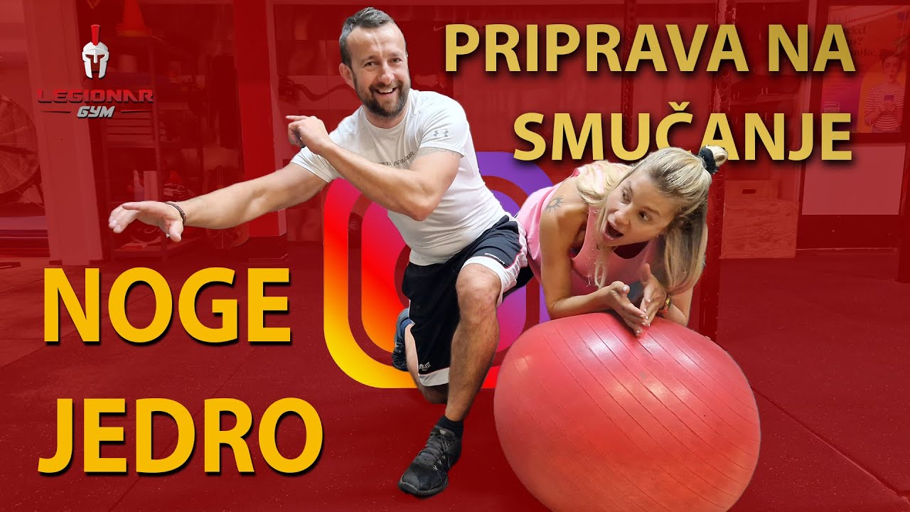 Alfa in Beta trening z žogo. Priprava na smučanje v paru z ŽOGO.