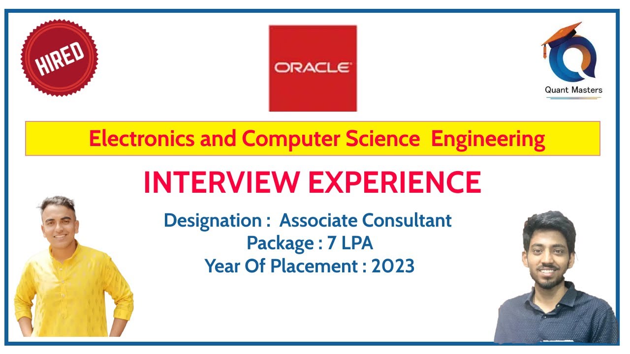 Oracle Interview Experience | Designation: Associate Consultant
