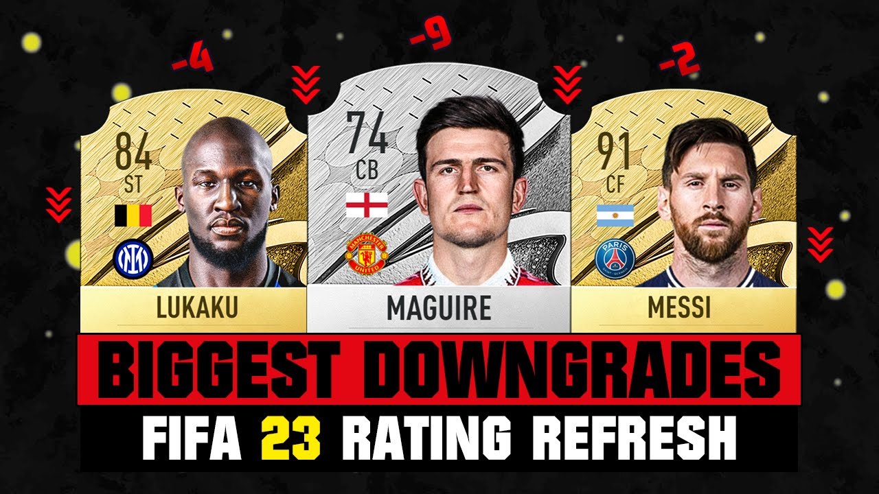FIFA 23 | BIGGEST RATING DOWNGRADES! 💀😲 ft. Maguire, Messi, Lukaku&hellip;